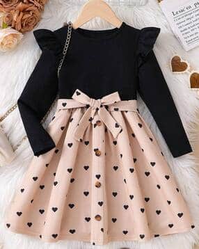 Girls Fit and Flare Dress-image-34