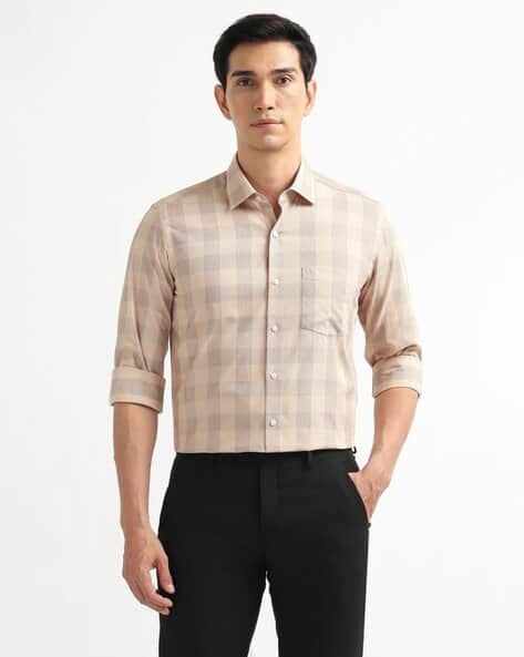 ARROW Men Checked Slim Fit Shirt