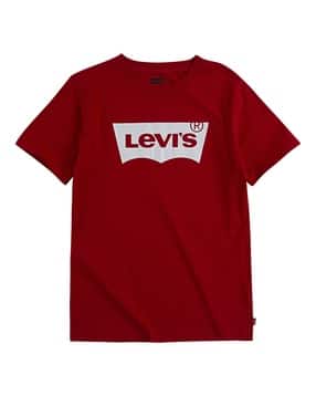 levis Boys Typographic Print Regular Fit Round-Neck T-Shirt-picture-30