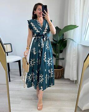 Women Tribal Fit & Flare Dress