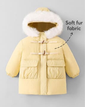 Girls Hooded Puffer Jacket-image-49