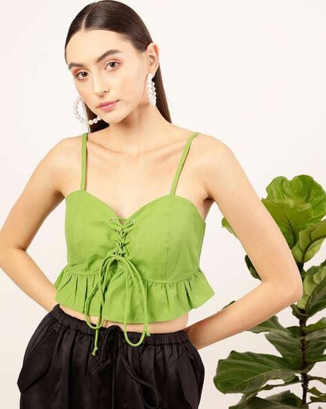 STREET9 Women Slim Fit Sweetheart-Neck Top