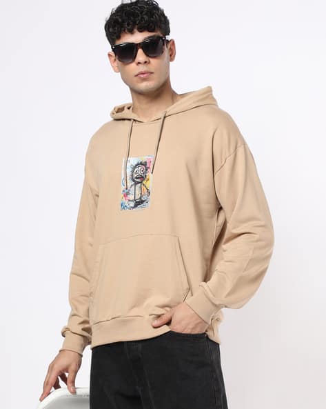 Buda Jeans Co Men Graphic Print Oversized Hoodie