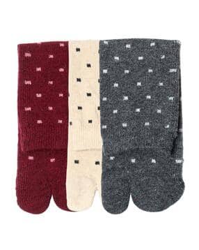 n2s next2skin Women Pack of 3 Geometric Print Socks-picture-25
