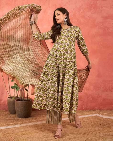 SHAE BY SASSAFRAS Women Floral Print Straight Kurta Set