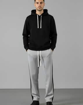 indiclub Men Straight Trackpants with Contrast Tipping -picture-13