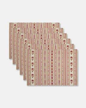 Set of 6 Printed Cotton Mats -image-41