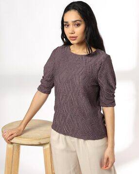 Women Structured Relaxed Fit Top