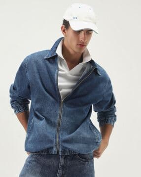 urbano fashion Men Relaxed Fit Washed Jacket-picture-30
