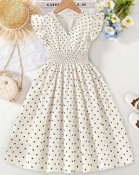 styleconnect Girls Polka-dot Fit and Flare Dress-picture-36