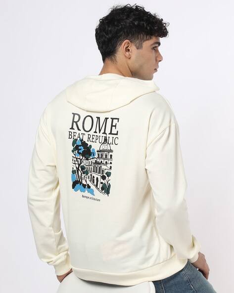 Buda Jeans Co Men Typographic Print Oversized Hoodie