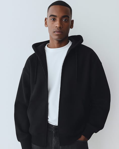 Buy Black Charcoal Sweatshirt & Hoodies for Men by LEE COOPER