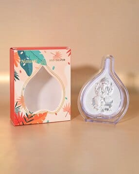 touch925 Pure Silver Ganesh Ji Idol Frame-picture-52
