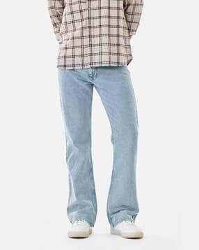 snitch Men Washed Bootcut Cotton Jeans-picture-31