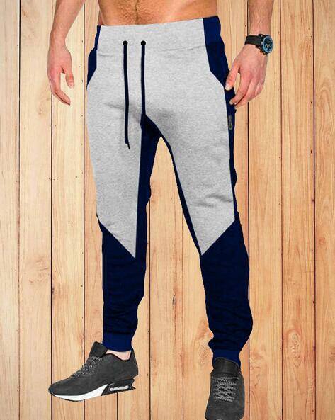 Alpha Tribe Men Colourblocked Track Pants