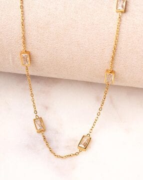 palmonas Women Gold-Plated Stone-Studded Necklace-picture-20