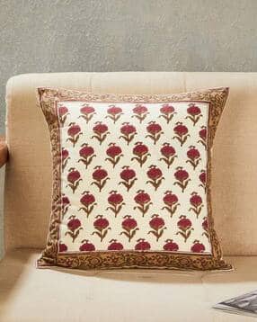 fabindia Floral Print Square-Shaped Cushion Covers 15" x 15"-picture-51