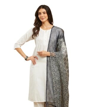 fabindia Women Block Print Dupatta -picture-34