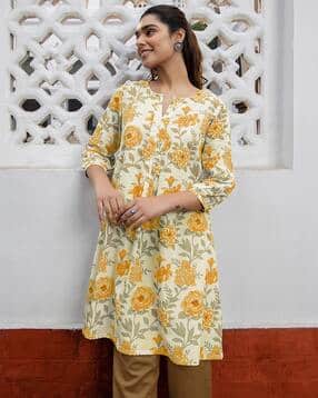 janasya Women Floral Printed A-line Tunic-picture-29