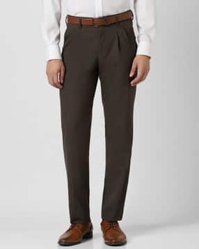 van heusen Men Regular Fit Pleated Trousers-picture-15
