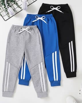 Pack Of 3 Boys Stripes Track Pants