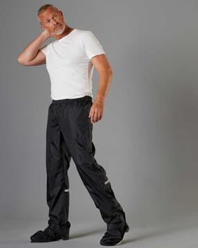 decathlon Btwin - Men Water Repellent Rain Overpants With Shoe Cover-picture-44