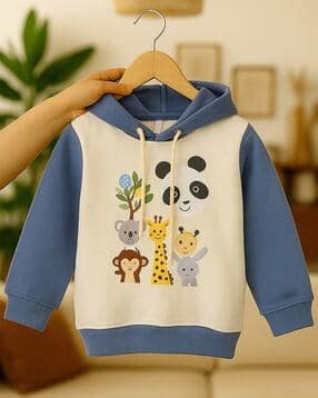 toonyport Boys Graphic Print Relaxed Fit Hooded Sweatshirt-picture-16