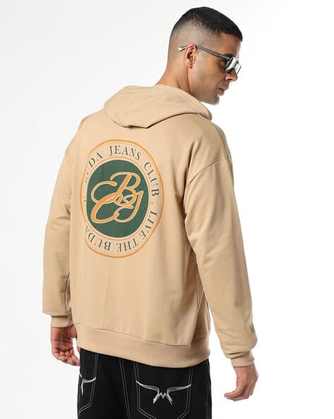 Buda Jeans Co Men Logo Print Oversized Fit Hoodie