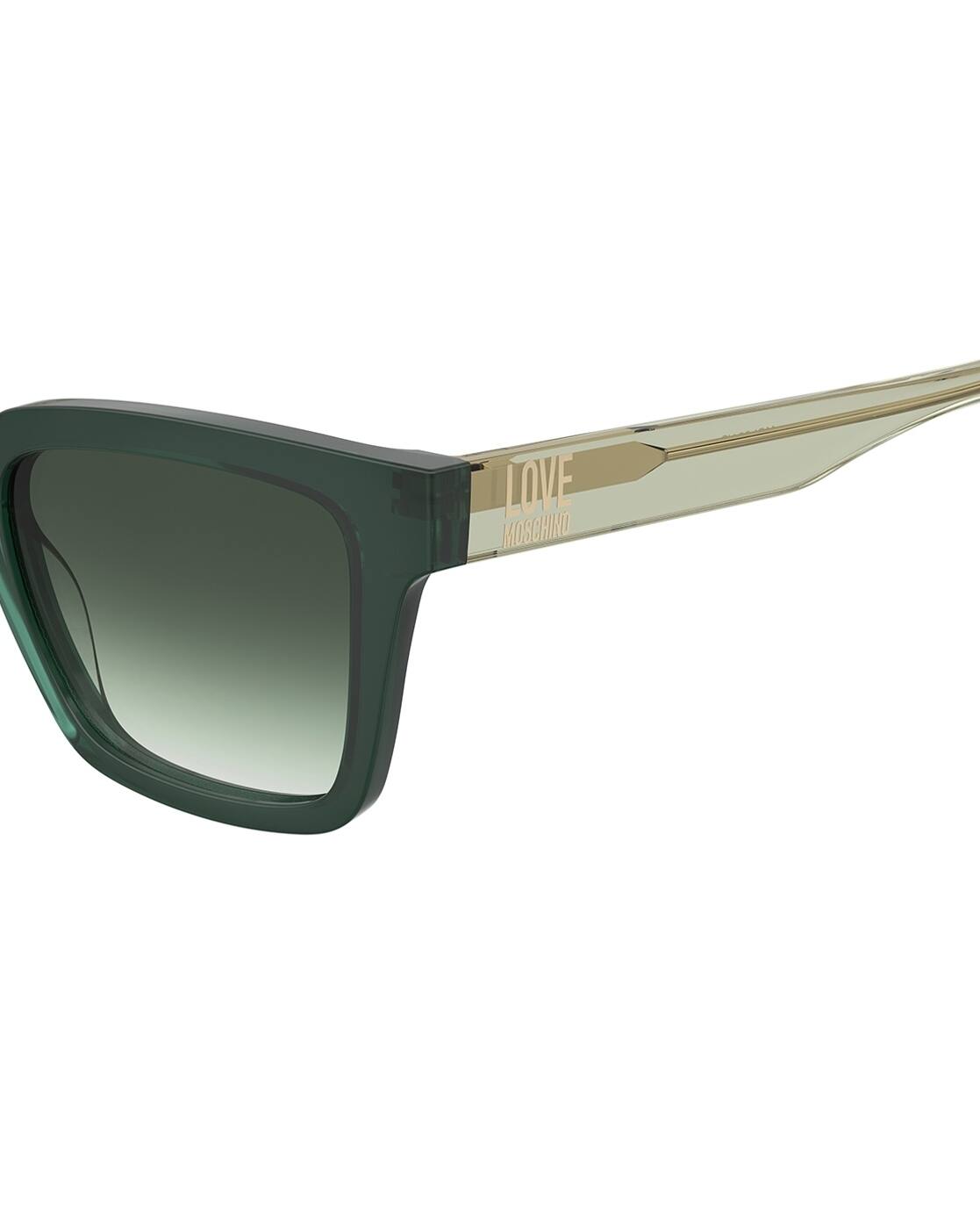 Love Moschino Green Square Women\'s Sunglasses MOSCHINO LOVE MOL057-1ED-53 Sunglasses Frame Size 53mm 140mm  main image 4