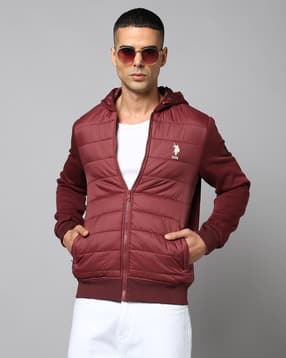 u.s. polo assn. Men Quilted Zip-Front Regular Fit Hooded Puffer Jacket-picture-10