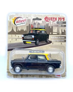 centy Queen 70s Taxi Pull Back Toy Car with Door Openable-picture-40
