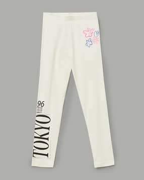 fame forever by lifestyle Girls Printed Basic Leggings-picture-33