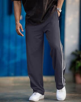 Men Straight Fit Mid-Rise Track Pants-image-12