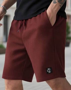 indiclub Men Popcorn Textured Regular Fit Shorts-picture-48