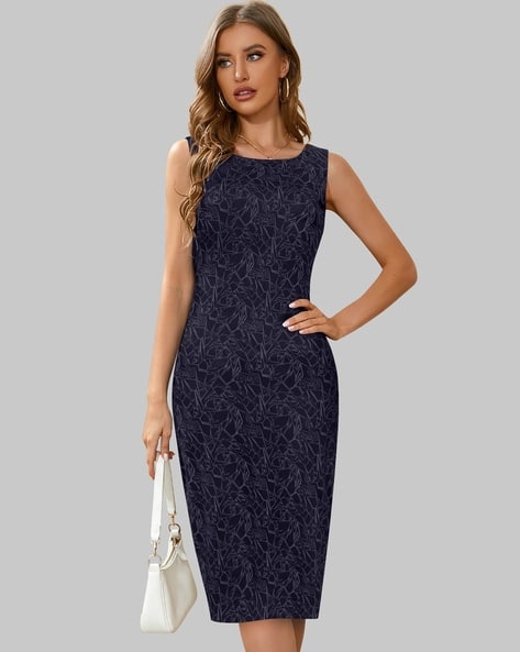 princess polly baby blue dress Navy Blue Bodycon Dress main image 1