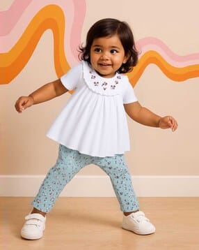 nauti nati Embroidered Top & Leggings Set-picture-48