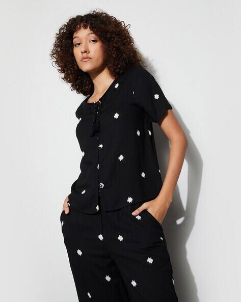 Fame forever by lifestyle Women Printed Regular Fit Top
