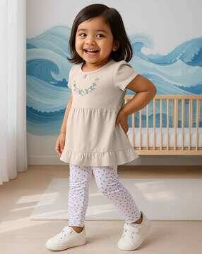 nauti nati Embroidered Top & Leggings Set-picture-42