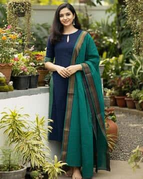 nyrika Women Woven Straight Kurta Suit Set-picture-47