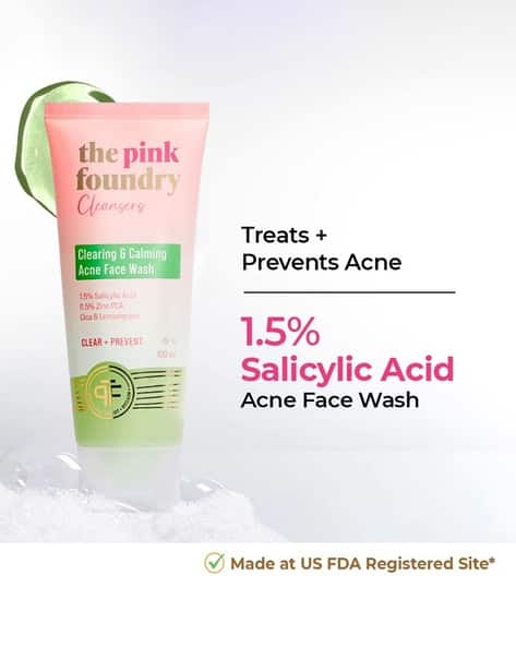 The Pink Foundry Clearing & Calming Acne Face Wash