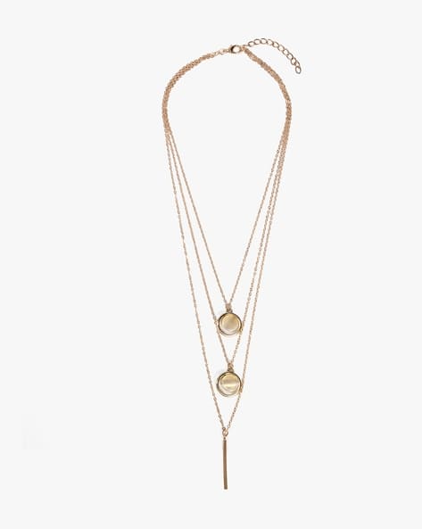YOUSTA Women Gold-Plated Layered Necklace