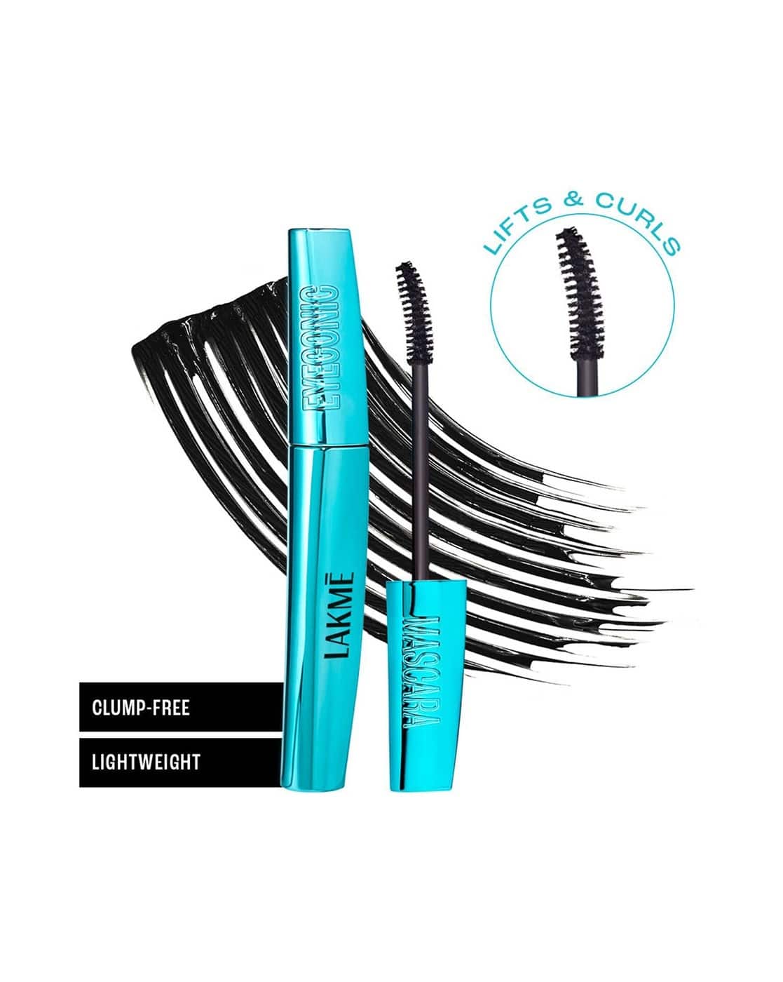 LAKME 9To5 Eyeconic Curling Mascara Deep BlacK For Women (Black, OS)