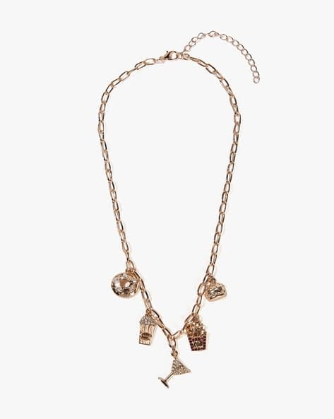 YOUSTA Women Gold-Plated Charm Short Necklace