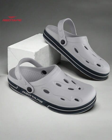 RED TAPE Men Perfortaed Clog Flip-Flops