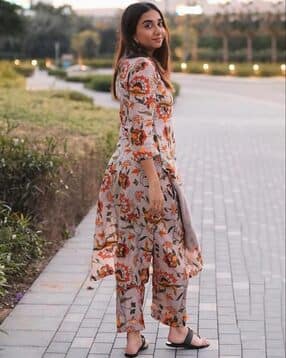 styleelite Women Floral Print 2-Piece Straight Kurta Set-picture-29