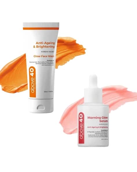 Above 40 Unisex Anti-Ageing & Brightening Glow Serum & Face Wash