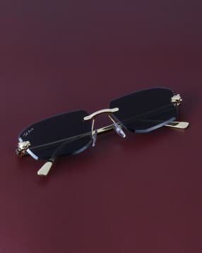ted smith Men Rimless Frame UV Protected Lens Sunglasses-picture-49