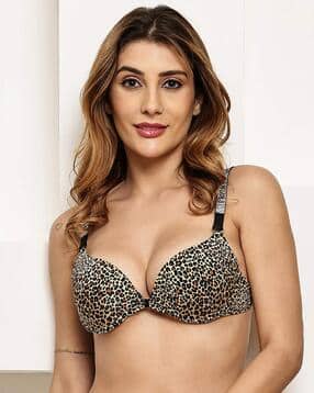prettycat Women Animal Print Push-Up Bra-picture-11