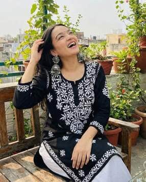 opive fashion hub Women Embroidery Straight Tunic-picture-42