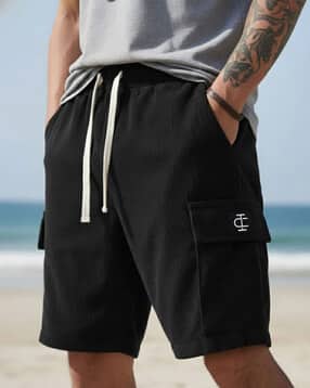 Men Regular Fit Cargo Shorts-image-8
